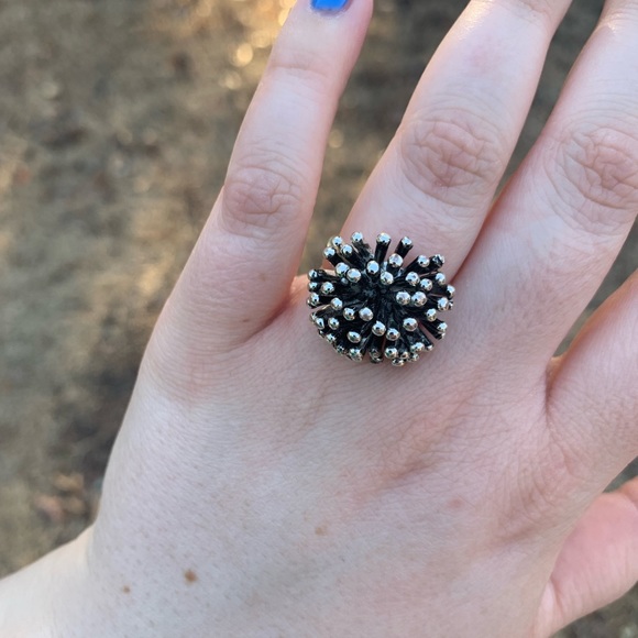 Artisan Silver Spike Ring - Picture 11 of 16